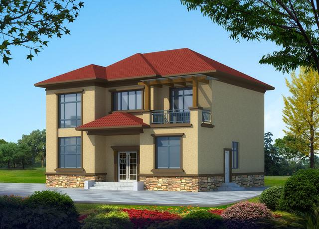 占地120平的三層別墅設計圖，比價通用并且物美價廉，造價僅需20萬元