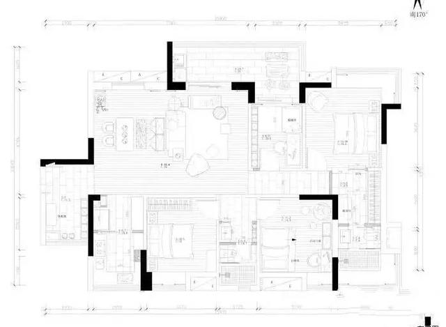 146㎡四室兩廳北歐風(fēng)格裝修，整個裝修就花20萬，感覺超值！