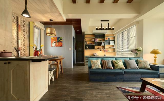 86㎡條田園風(fēng)裝修，享受寧靜安逸的幸福感、悠閑慵懶的自由感。