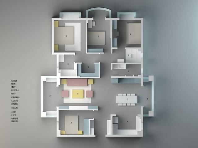 118平米的小戶型美式風(fēng)格裝修，簡潔而又舒適，看完兒童房我忍不住笑了！