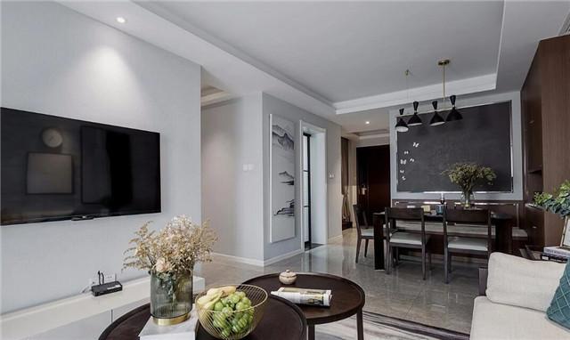 118㎡三居室簡約簡約風(fēng)裝修，溫馨舒適。