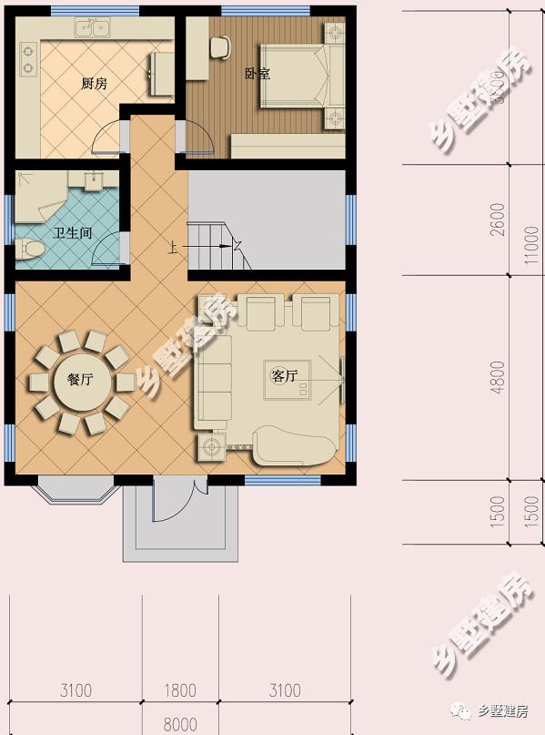 兩款宅基地小的二層別墅設(shè)計(jì)圖，精致大氣，造價(jià)只要17萬(wàn)？