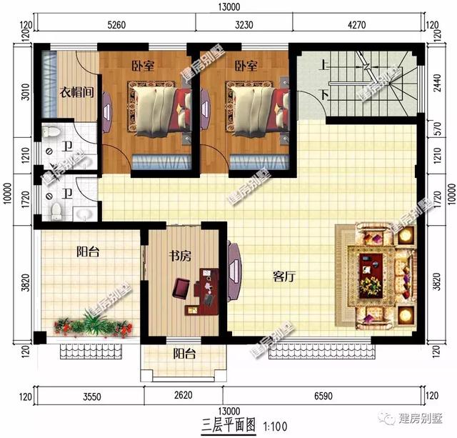 13×10米三層半農(nóng)村自建房，施工簡單，簡單實用造價還低，你不準(zhǔn)備來一套嗎？