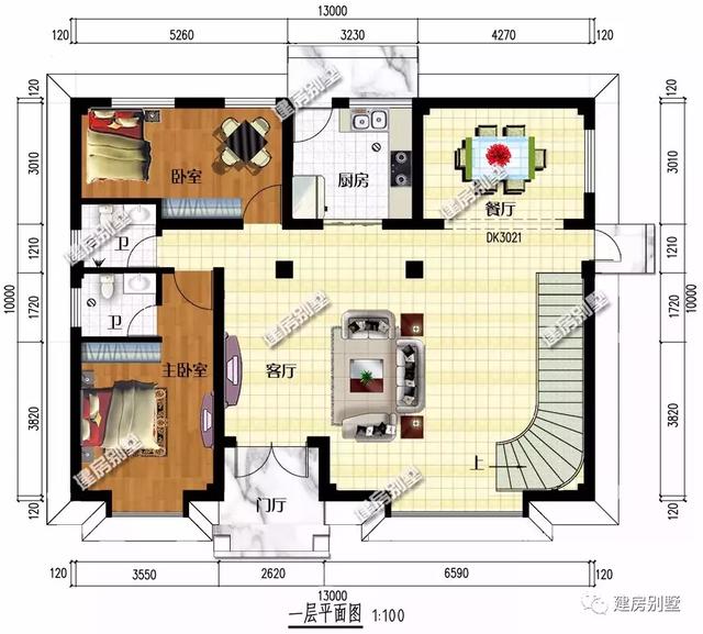 13×10米三層半農(nóng)村自建房，施工簡單，簡單實用造價還低，你不準(zhǔn)備來一套嗎？