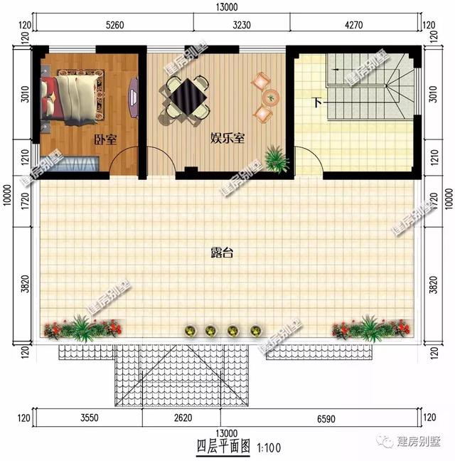 13×10米三層半農(nóng)村自建房，施工簡單，簡單實用造價還低，你不準(zhǔn)備來一套嗎？