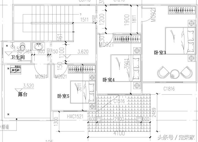 162㎡二層地中海迷你別墅設(shè)計圖，五室二廳二衛(wèi)，精致美觀，這才叫藝術(shù)！