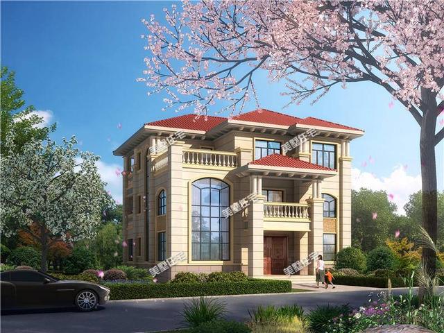 12x12米二樓歐式自建房，二樓復式鏤空客廳，豪華大氣