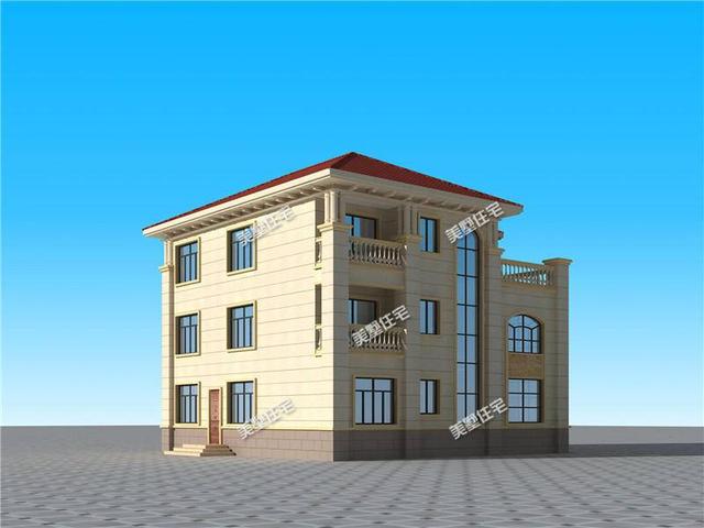 12x12米二樓歐式自建房，二樓復式鏤空客廳，豪華大氣