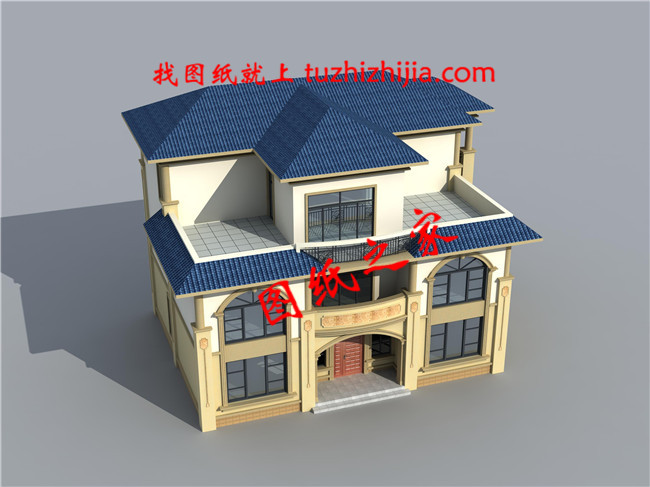 50萬左右農(nóng)村三層別墅設(shè)計圖紙，帶大露臺