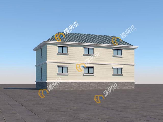 占地138平方米的二層別墅設(shè)計(jì)圖，實(shí)用省錢非常劃算，30萬以內(nèi)。