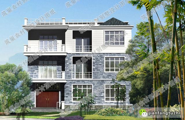 占地200平的三層大戶型別墅設(shè)計(jì)圖，樸素大氣，室內(nèi)功能完善，造價(jià)55萬