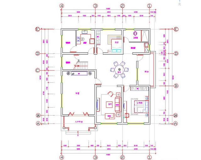 占地200平的三層大戶型別墅設(shè)計(jì)圖，樸素大氣，室內(nèi)功能完善，造價(jià)55萬