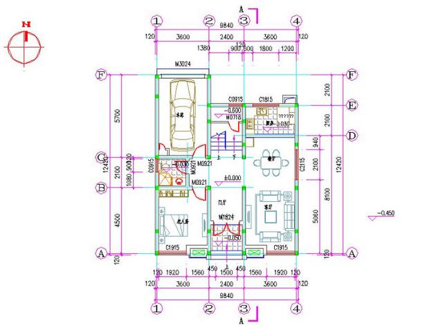 10×12米三層農(nóng)村自建房，戶型簡約大氣，帶車庫+花壇，造價26萬