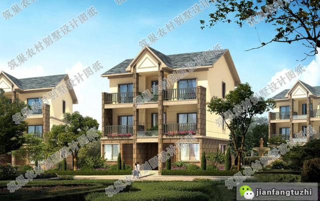 10×12米三層農(nóng)村自建房，戶型簡約大氣，帶車庫+花壇，造價26萬