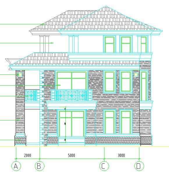17×9米新型農(nóng)村別墅設計圖，帶獨立車庫+半旋轉(zhuǎn)樓梯+堂屋