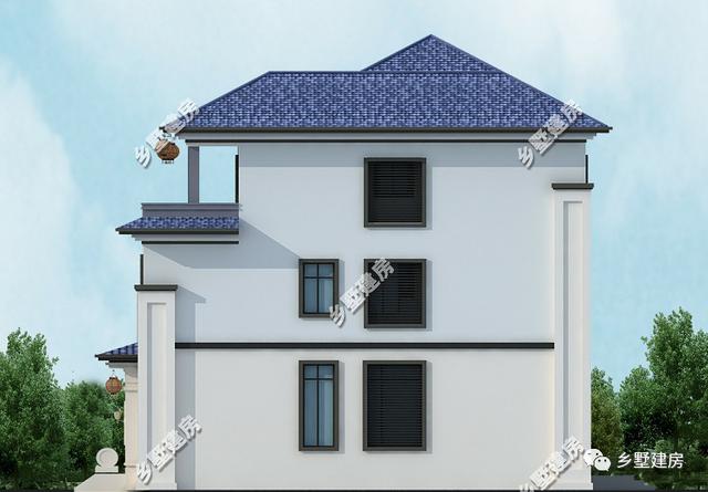 13x12米新中式三層別墅設(shè)計圖，時尚、古典、大氣，這才是對新中式最好的詮釋！