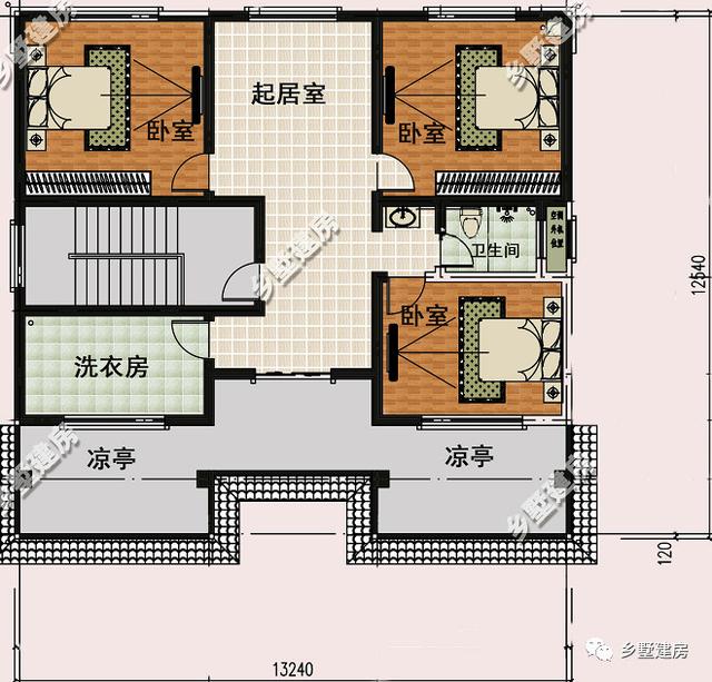 13x12米新中式三層別墅設(shè)計圖，時尚、古典、大氣，這才是對新中式最好的詮釋！