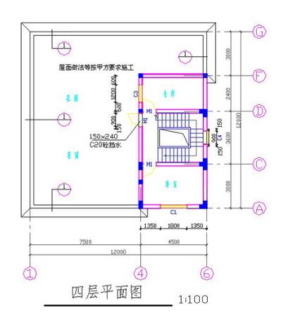 12×12米三層半別墅設計圖，帶車庫+挑空客廳，戶型方正，大氣上檔次，主體造價大概55萬。