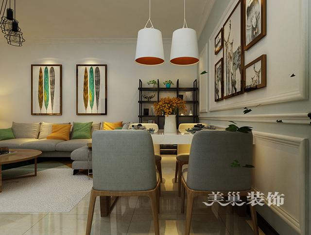 105平三室現(xiàn)代簡約風(fēng)裝修，全包造價11.5萬，營造一種輕松、自由的環(huán)境。