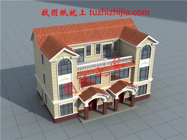 40萬(wàn)左右兄弟雙拼四間三層戶型圖及全套圖紙，戶型簡(jiǎn)單合理