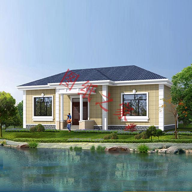 一層農(nóng)村自建房，舒適美觀，經(jīng)濟實用，村里人都喜歡。