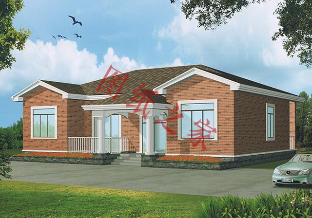 一層農(nóng)村自建房，舒適美觀，經(jīng)濟實用，村里人都喜歡。