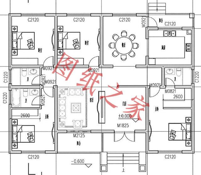 一層農(nóng)村自建房，舒適美觀，經(jīng)濟實用，村里人都喜歡。