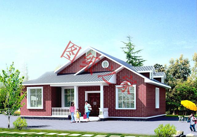 一層農(nóng)村自建房，舒適美觀，經(jīng)濟實用，村里人都喜歡。