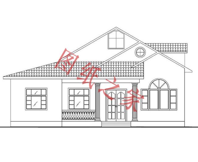 一層農(nóng)村自建房，舒適美觀，經(jīng)濟實用，村里人都喜歡。