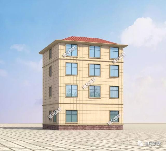 10.5×10.3米四層農(nóng)村別墅設計圖，外觀干凈大氣，布局真的很不錯。