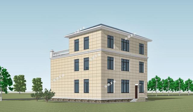 三層簡(jiǎn)歐農(nóng)村自建房，戶型方正，簡(jiǎn)潔、樸實(shí)，是鄉(xiāng)村自建房不錯(cuò)的選擇。