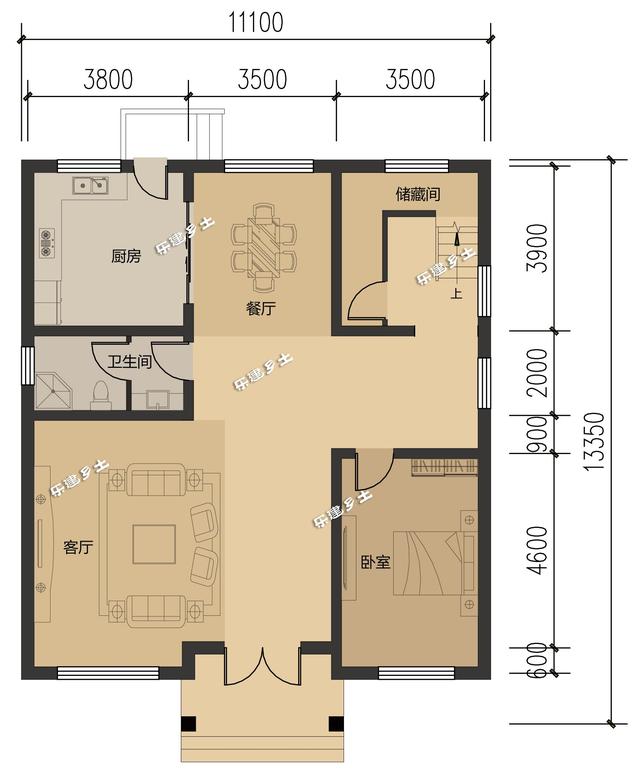 三層簡(jiǎn)歐農(nóng)村自建房，戶型方正，簡(jiǎn)潔、樸實(shí)，是鄉(xiāng)村自建房不錯(cuò)的選擇。