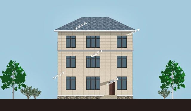 三層簡(jiǎn)歐農(nóng)村自建房，戶型方正，簡(jiǎn)潔、樸實(shí)，是鄉(xiāng)村自建房不錯(cuò)的選擇。