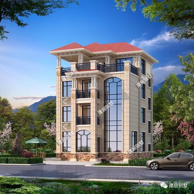 9.6×11.6米四層農(nóng)村自建房，始于顏值忠于實用，外觀和布局設(shè)計都是萬里挑一