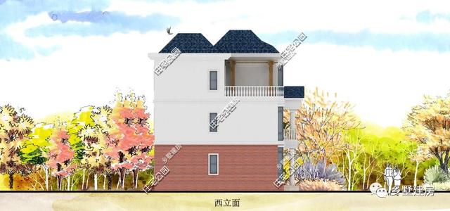 12X11米三層農(nóng)村別墅設計圖，大氣時尚，造價只要26萬？