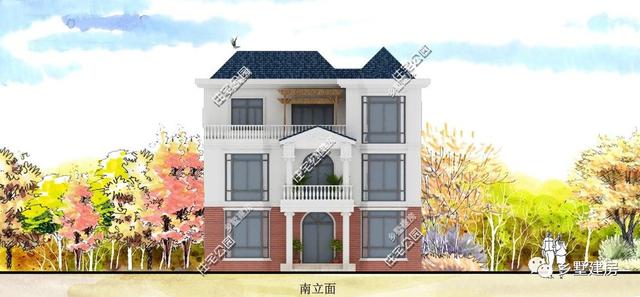 12X11米三層農(nóng)村別墅設計圖，大氣時尚，造價只要26萬？