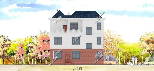 12X11米三層農(nóng)村別墅設計圖，大氣時尚，造價只要26萬？