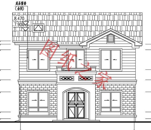 二層簡(jiǎn)約新農(nóng)村別墅設(shè)計(jì)圖，經(jīng)典又實(shí)用，都非常符合農(nóng)村居住的需求。