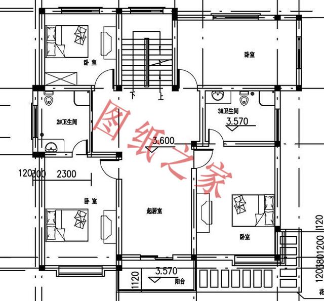 二層簡(jiǎn)約新農(nóng)村別墅設(shè)計(jì)圖，經(jīng)典又實(shí)用，都非常符合農(nóng)村居住的需求。