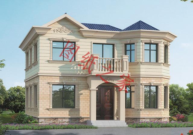 二層簡(jiǎn)約新農(nóng)村別墅設(shè)計(jì)圖，經(jīng)典又實(shí)用，都非常符合農(nóng)村居住的需求。