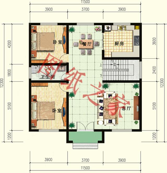 二層簡(jiǎn)約新農(nóng)村別墅設(shè)計(jì)圖，經(jīng)典又實(shí)用，都非常符合農(nóng)村居住的需求。