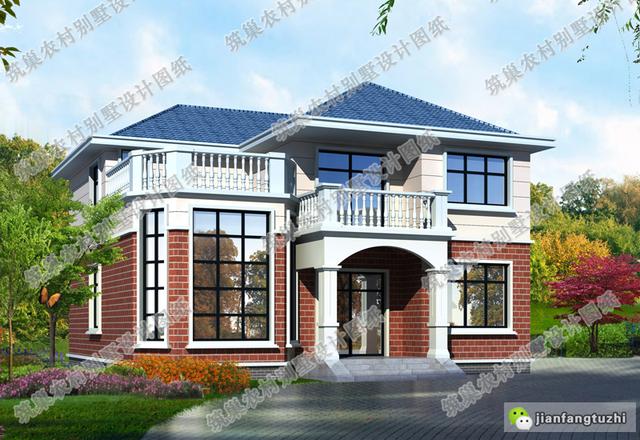 11×12米帶挑空客廳+套房農(nóng)村三層自建房，精簡時尚，簡單實用，造價20萬