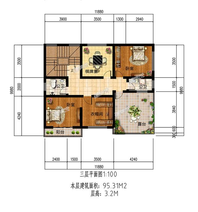 120平的宅基地，照樣也能建豪華氣派大別墅！
