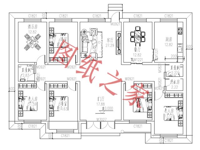 5套一層農(nóng)村別墅設(shè)計圖，不僅外觀精致，造價還經(jīng)濟(jì)實(shí)惠而且住著很舒服。