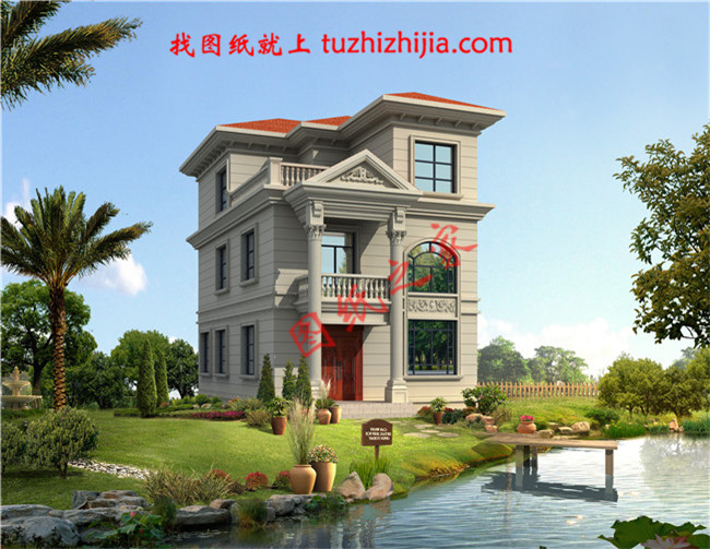 三層帶露臺(tái)21萬(wàn)別墅設(shè)計(jì)圖，占地面積100平米左右