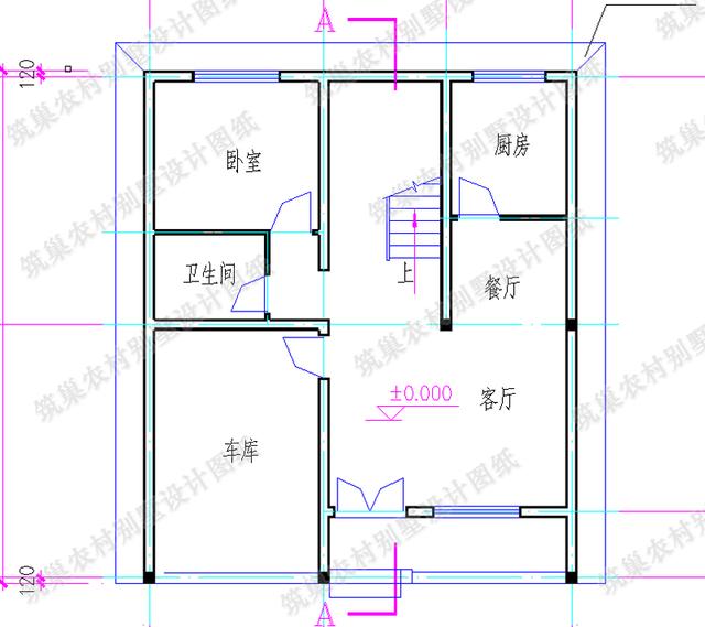 9×11米三層農(nóng)村自建房，帶車庫，簡單大氣，造價25萬，適合農(nóng)村自建