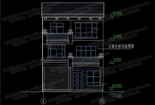 占地80平的三層小戶(hù)型別墅設(shè)計(jì)圖，帶車(chē)庫(kù)+前后帶露臺(tái)，功能齊全，造價(jià)20萬(wàn)