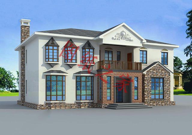 6款二層農村別墅設計圖，外觀明亮、簡單耐看，非常適合農村自建房！