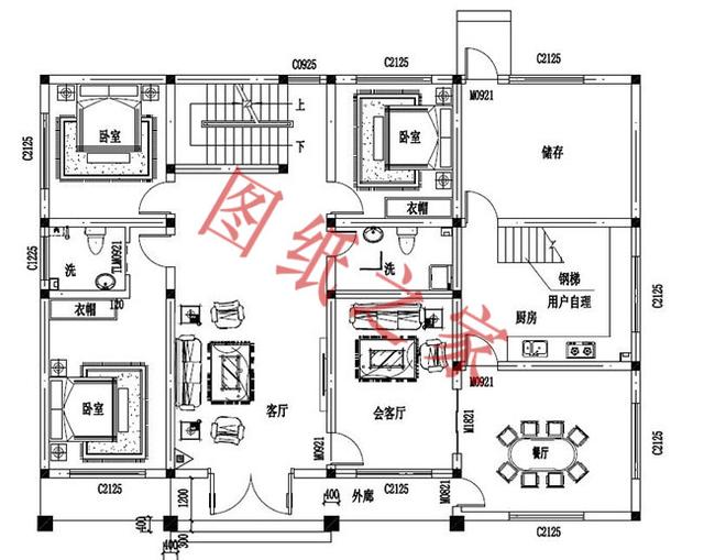 5款二層新農(nóng)村別墅設(shè)計(jì)圖，外觀簡(jiǎn)約時(shí)尚，造價(jià)也不高