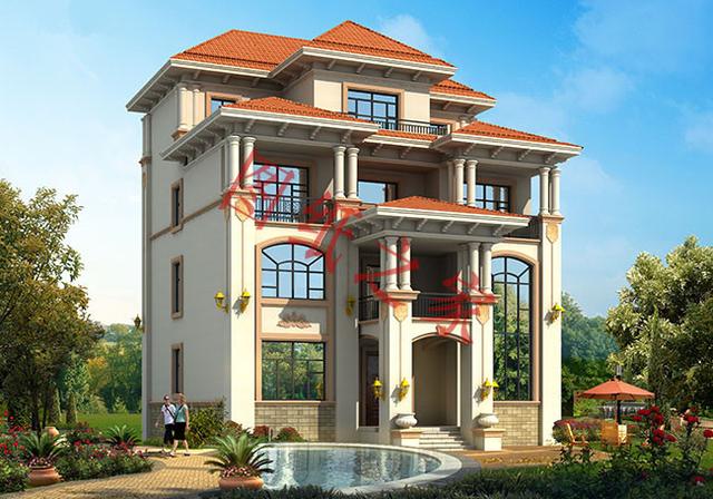 豪華大氣四層農(nóng)村自建房，一點(diǎn)也不必城里別墅差！